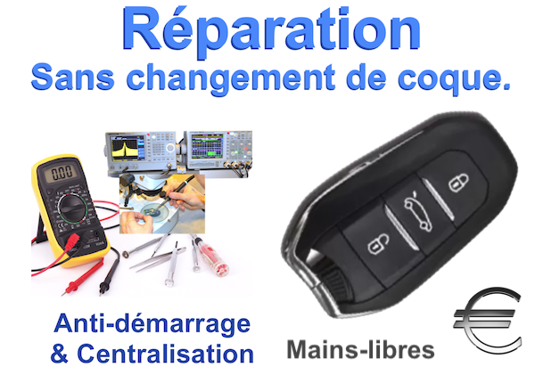 réparation clé Citroën C3 air cross avec remplacement du boitiers