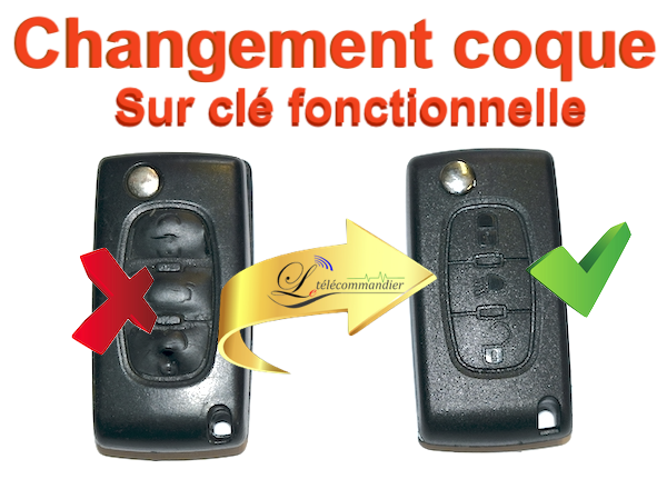 Citroen 3 boutons-Berlingot-C4-C5-C6-Jumpy-Picasso