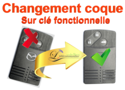 Changement de coque carte 3 boutons Mazda 