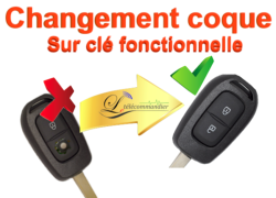 Changement  Boîtier 2 boutons Twingo3, Trafic3, Master, Kangoo