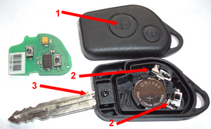 Remplacement de la coque de la clé à transpondeur BYD pour BYD F3 F3R F0