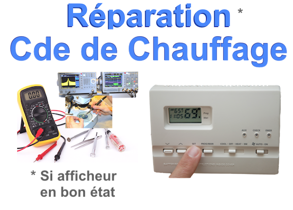 Réparation de télécommande de chauffage