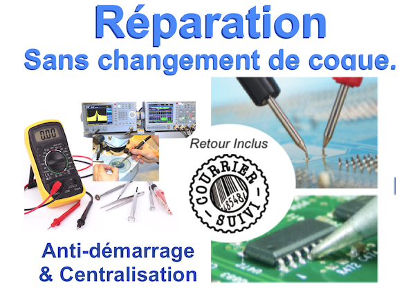 Reparer clé 107, 207, 307, 308, 407, 607, 807, 1007, 5008, 3007, CC, SW,  Expert, Partner