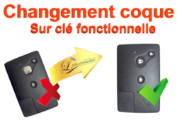 Changement de coque carte 3 touches Nissan