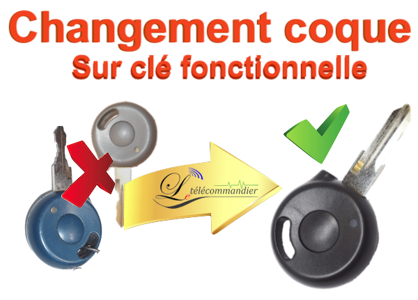 Changement Coque / Clé Renault 1t twingo