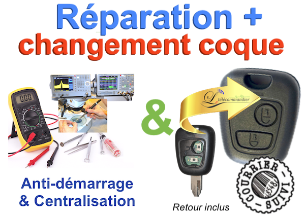 REPARATION CLE TELECOMMANDE PEUGEOT