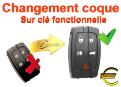 Changement Boîtier Clé 5 boutons - Range Rover - Discovery - Range Rover Sport - Freelander