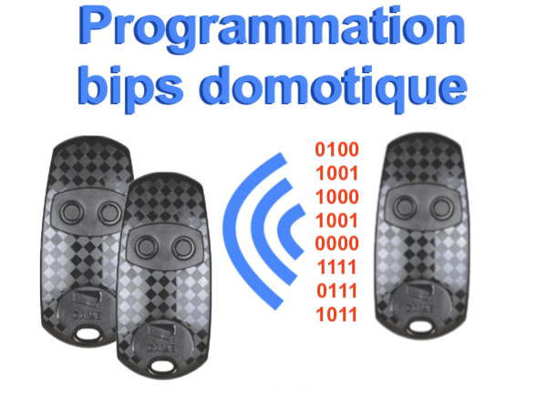 Programmation des bips domotique à code tournant