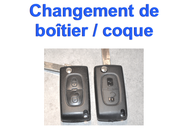 Boitier de Clé Coque Télécommande Auto Bip pour Plip CITROEN C4