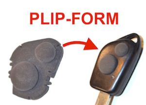 Réparation bouton avec Plip-form (conservation du boitier) 