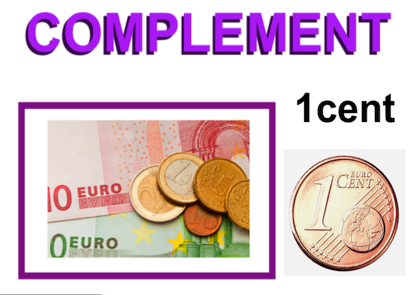 COMPLEMENT - 1 centime